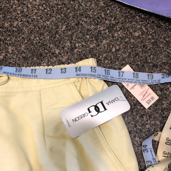 NWT Dana Gibson Leisure Pant Suit Button up Top Drawstring Waist Pants Large - Picture 10 of 12